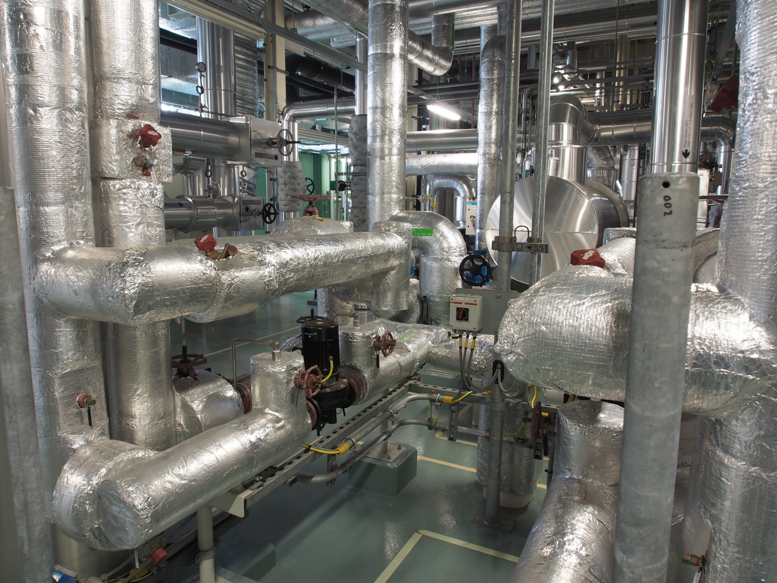 Pipework & insulation — illustrative photograph